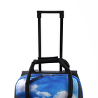 Чемодан на молнии, дорожная сумка, набор 2 в 1, цвет чёрный/голубой - Фото 4