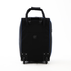 Чемодан на молнии, дорожная сумка, набор 2 в 1, цвет чёрный/голубой - Фото 7