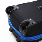 Чемодан на молнии, дорожная сумка, набор 2 в 1, цвет чёрный/голубой - Фото 8