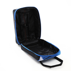 Чемодан на молнии, дорожная сумка, набор 2 в 1, цвет чёрный/голубой - Фото 9