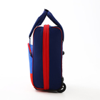 Чемодан на молнии, дорожная сумка, набор 2 в 1, цвет синий/триколор - Фото 5