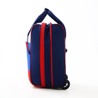 Чемодан на молнии, дорожная сумка, набор 2 в 1, цвет синий/триколор - Фото 6