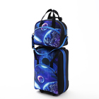 Чемодан на молнии, дорожная сумка, набор 2 в 1, цвет чёрный/синий - Фото 2