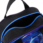 Чемодан на молнии, дорожная сумка, набор 2 в 1, цвет чёрный/синий - Фото 12