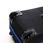Чемодан на молнии, дорожная сумка, набор 2 в 1, цвет чёрный/синий - Фото 8