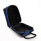 Чемодан на молнии, дорожная сумка, набор 2 в 1, цвет чёрный/синий - Фото 9
