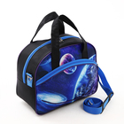 Чемодан на молнии, дорожная сумка, набор 2 в 1, цвет чёрный/синий - Фото 10