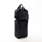 Чемодан на молнии, дорожная сумка, набор 2 в 1, цвет чёрный - фото 321080066