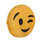 Подушка на подголовник МАТЕХ SMILE LINE, Подмигивание, 30 х 30 х 10 см, желтый - Фото 3