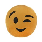 Подушка на подголовник МАТЕХ SMILE LINE, Подмигивание, 30 х 30 х 10 см, желтый - Фото 4