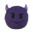 Подушка на подголовник МАТЕХ SMILE LINE, Чертёнок, 30 х 30 х 10 см, фиолетовый - фото 9183518