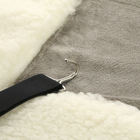 Накидка на сиденье МАТЕХ ALASKA LINE, мех, 48 х 52 см, белый, серый - фото 9211025