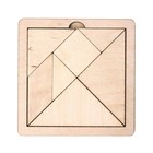 Игра головоломка деревянная «Танграм», натуральная, маленькая - Фото 2