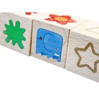 Кубики деревянные «Учим цвета и формы», на оси, 3 кубика - Фото 5