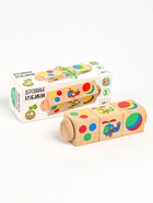 Кубики деревянные Десятое Королевство «Цвет», на оси, 3 кубика - Фото 2