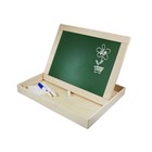 Магнитно-маркерная двухсторонняя доска, с поддоном, русский алфавит, цифры, знаки - Фото 3