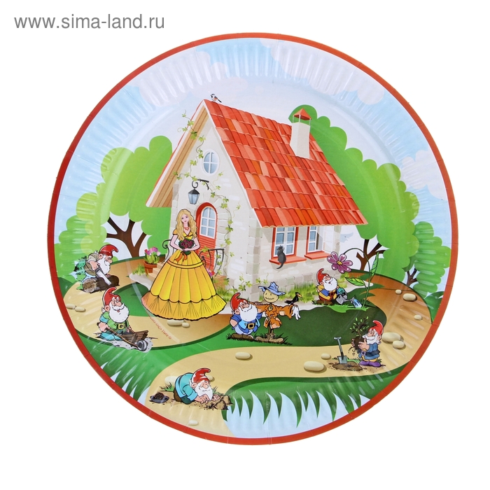 Тарелка с ламинацией "Белоснежка", 23 см - Фото 1