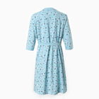 Комплект женский для беременных (сорочка/халат), цвет небесный, размер 48 - фото 23768680