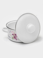 Кастрюля эмалированная «Мозаика», 2 л, d=18 см, индукция, белая - Фото 2