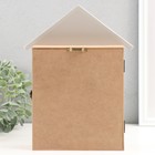 Ключница дерево 6 крючков "Велосипед у дома" 22х5,5х28,5 см - фото 23679863