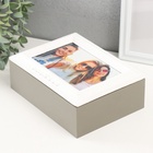 Шкатулка для украшений с фоторамкой 10×15 см «Классика», дерево, 20×15×7.5 см 9717049