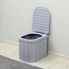 Туалет складной, 12 одноразовых пакетов, 12 пакетов абсорбента, сумка, Greengo - Фото 11