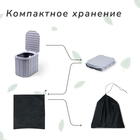 Туалет складной, 12 одноразовых пакетов, 12 пакетов абсорбента, сумка, Greengo - Фото 10