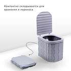 Туалет складной, 12 одноразовых пакетов, 12 пакетов абсорбента, сумка, Greengo - Фото 3