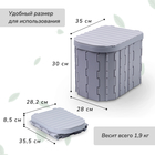 Туалет складной, 12 одноразовых пакетов, 12 пакетов абсорбента, сумка, Greengo - Фото 4