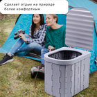 Туалет складной, 12 одноразовых пакетов, 12 пакетов абсорбента, сумка, Greengo - Фото 5