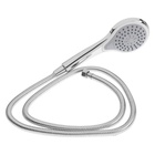 Душевая система ZEIN Z1012, смеситель, тропическая и ручная лейка, латунь, белый/хром - Фото 13