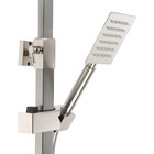 Душевая система ZEIN Z1009, смеситель, тропическая и ручная лейка, нержавеющая сталь, сатин - Фото 9
