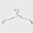 Плечики - вешалки для одежды LaDо́m с антискользящей силиконовой вставкой, 39×1,2×19 см, 3 шт, цвет белый - Фото 4