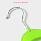 Плечики - вешалки для одежды Доляна «Домик», 5 шт., детские, многоуровневые, 29×39.5 см, зелёные - Фото 2