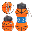 Бутылка для воды, 550 мл, "Баскетбольный мяч", складная, 18 х 8.7 см - фото 321060149