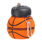 Бутылка для воды "Баскетбольный мяч", 550 мл, складная, 18 х 8.7 см - Фото 3