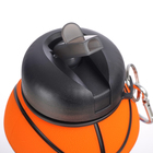 Бутылка для воды "Баскетбольный мяч", 550 мл, складная, 18 х 8.7 см - Фото 5