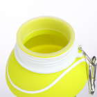 Бутылка для воды «Теннисный мяч», 550 мл, 18×8.7 см, складная - Фото 6