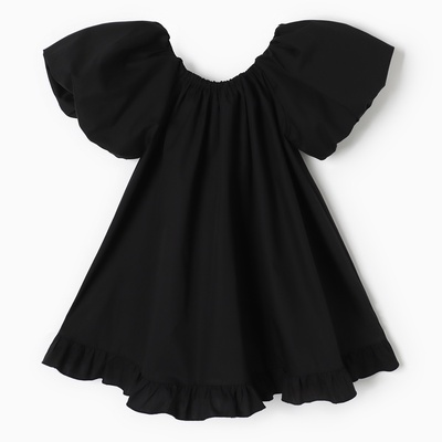 Платье для девочки KAFTAN: Cute, чёрное, размер 34 (122-128 см)