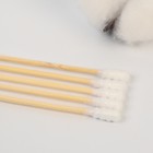 Ватные палочки, пакет 100 шт., наконечник - спираль, хлопок/бамбук(стик) - Фото 3