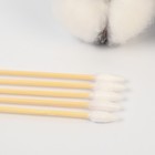 Ватные палочки, пакет 200 шт., наконечник - острый, хлопок/бамбук(стик) - Фото 3