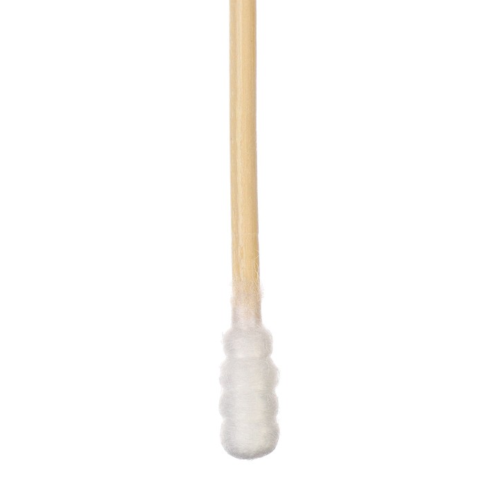 Ватные палочки в тубе 100 шт.,  наконечник - спираль, хлопок/бамбук(стик)