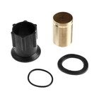 Смеситель для раковины ZEIN Z3714, однорычажный, длина излива 12 см, пластик, хром - Фото 4