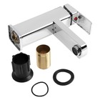 Смеситель для раковины ZEIN Z3714, однорычажный, длина излива 12 см, пластик, хром - Фото 5