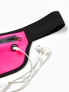 Сумка для бега на пояс, со светоотражающими элементами, с отверстием для наушников, 24×0.3×10 см, розовая - Фото 3