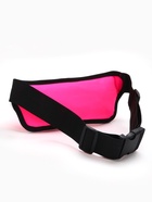 Сумка для бега на пояс, со светоотражающими элементами, с отверстием для наушников, 24×0.3×10 см, розовая - Фото 6