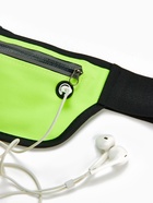 Сумка для бега на молнии, светоотражающие элементы, зелёная - Фото 3