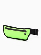Сумка для бега на молнии, светоотражающие элементы, зелёная - Фото 4