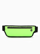 Сумка для бега на молнии, светоотражающие элементы, зелёная - Фото 5