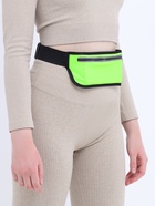 Сумка для бега на молнии, светоотражающие элементы, зелёная - Фото 9